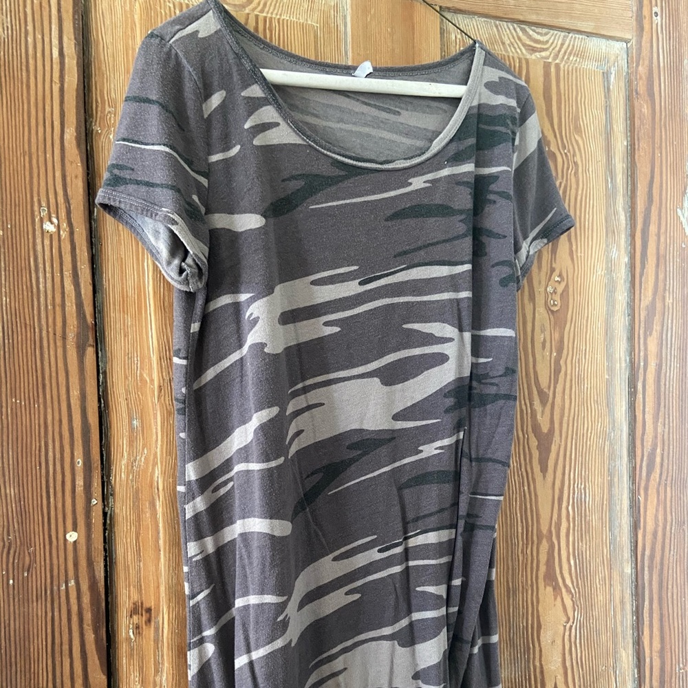 Camo T-Shirt Dress